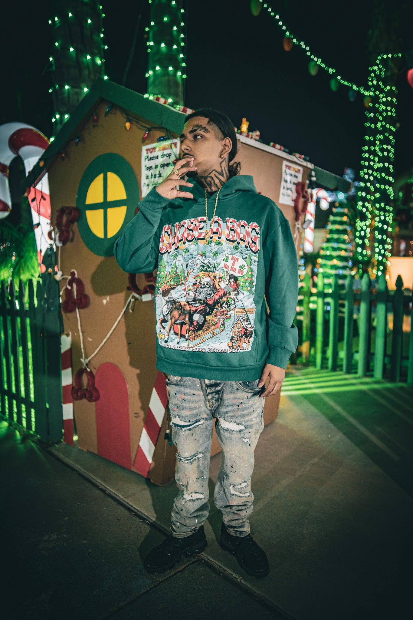 Christmas Hoodie ( Exclusive ) " It's A Treat When Players Meet"