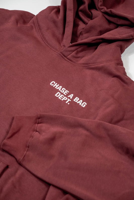 Chase A Bag Dept. Burgundy Hoodie