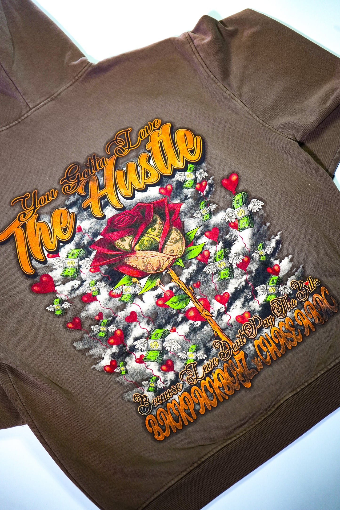 TOXICUPID BROWN HOODIE